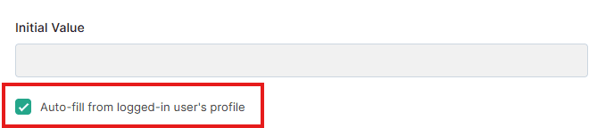 Zoho Forms Autofill logged-in user details