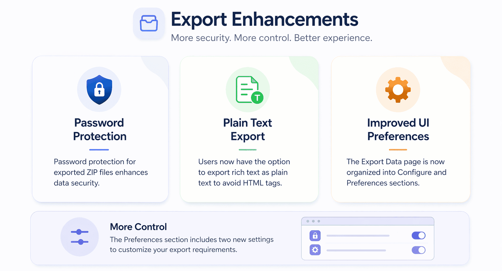 Smarter CRM data exporting